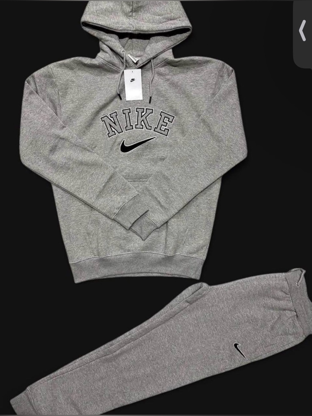 Nike Grey jogger and hoodie tracksuit